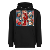 Black baseball Heavyweight Hoodie - AdoDesignShop