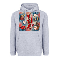 Heather Grey baseball Heavyweight Hoodie - AdoDesignShop