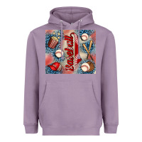 Lavender baseball Heavyweight Hoodie - AdoDesignShop