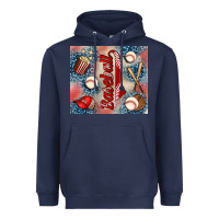 Navy baseball Heavyweight Hoodie - AdoDesignShop