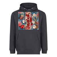 Smoke baseball Heavyweight Hoodie - AdoDesignShop