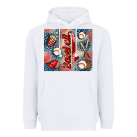 White baseball Heavyweight Hoodie - AdoDesignShop
