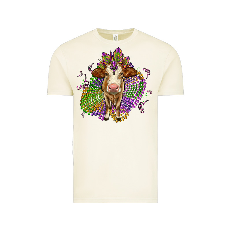 Simmental Mardi Gras Vintage Tee by OliviaCreatesArt | Teevron