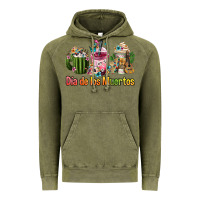Vintage Olive Mexican Día De Los Muertos Coffee Cups Vintage Hoodie - FaDigitalArtStudio