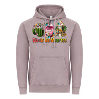 Vintage Zinc Mexican Día De Los Muertos Coffee Cups Vintage Hoodie - FaDigitalArtStudio