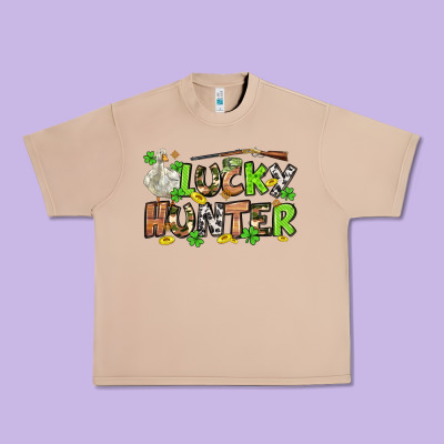 Lucky Hunter St. Patrick's Day Urban Heavy Tee Designed By Oliviacreatesart
