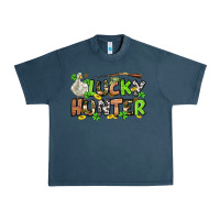 Midnight Navy Lucky hunter St. Patrick's Day Urban Heavy Tee - OliviaCreatesArt