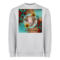 Heather Grey western merino Heavyweight Sweatshirt - BarkalooDesign