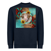 Navy western merino Heavyweight Sweatshirt - BarkalooDesign