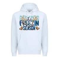 White freezin season Premium Hoodie - SublimationCraftShop