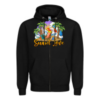 Black sunset love Zipper Hoodie - BarkalooDesign