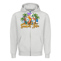 Dove Grey sunset love Zipper Hoodie - BarkalooDesign