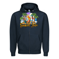 Navy sunset love Zipper Hoodie - BarkalooDesign