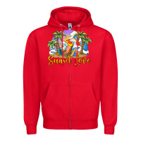 Red sunset love Zipper Hoodie - BarkalooDesign