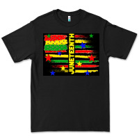Black juneteenth american flag Premium Tee - TumblerDesignByShophia