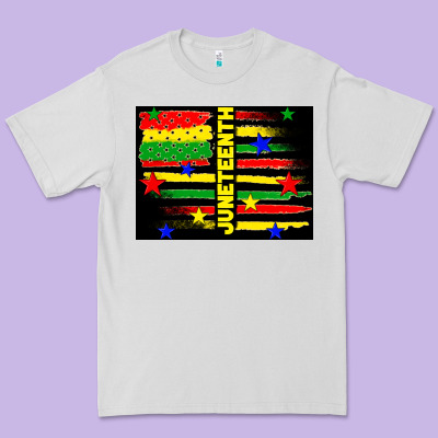 Juneteenth American Flag Premium Tee Designed By Tumblerdesignbyshophia