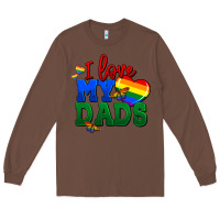 Chestnut I love my dads Long Sleeve Tee - FaDigitalArtStudio