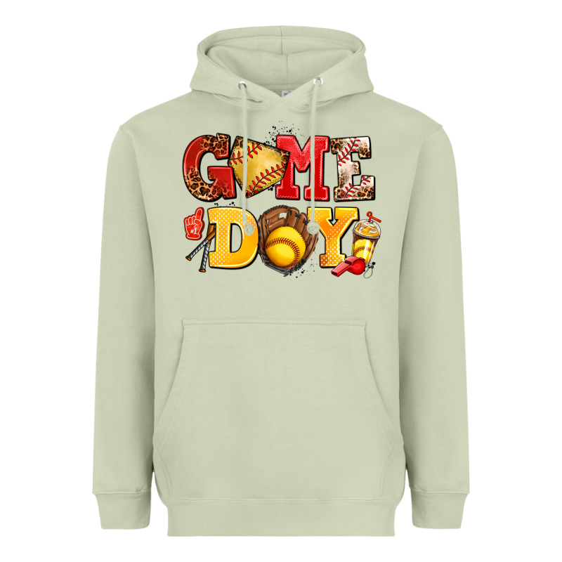Game Day Softball Heavyweight Hoodie by AdoDesignShop | Teevron