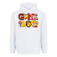 White game day softball Heavyweight Hoodie - AdoDesignShop