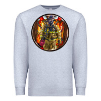 Heather Grey firefighter coasters Premium Sweatshirt - AdoDesignShop
