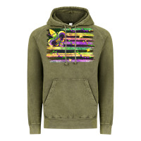 Vintage Olive mardi gras flag Vintage Hoodie - FaDigitalArtStudio