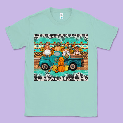 Western Fall Truck Gnomes Tumbler Classic Tee Designed By Artiststas
