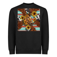 Black western horse Heavyweight Sweatshirt - BarkalooDesign
