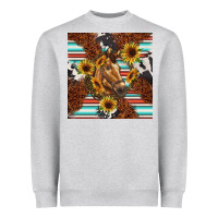 Heather Grey western horse Heavyweight Sweatshirt - BarkalooDesign