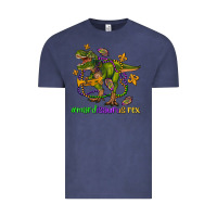 Vintage Denim mardi saurus rex olivia Vintage Tee - OliviaCreatesArt