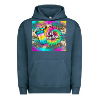 Pigment Midnight Navy get loaded tea Urban Hoodie - JahusDesignShop