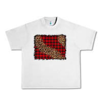 Lunar Rock leopard buffalo plaid background Urban Heavy Tee - CowCowDesign