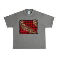 Tornado leopard buffalo plaid background Urban Heavy Tee - CowCowDesign