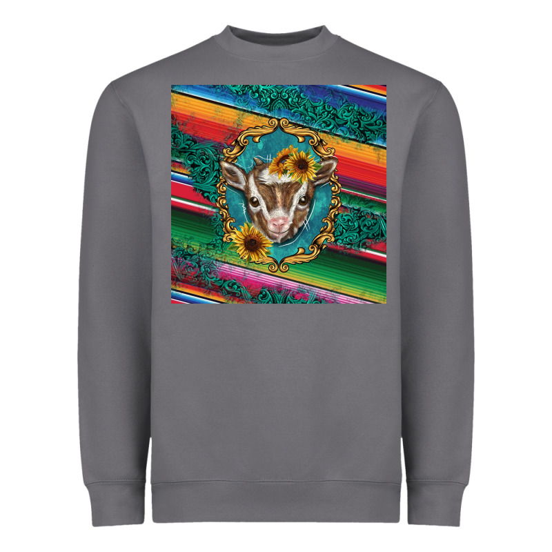 Western Baby Goat Heavyweight Sweatshirt by BarkalooDesign | Teevron