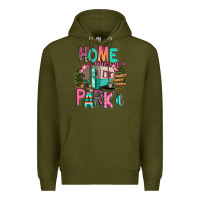 Army Green home is where we park it Premium Hoodie - RanaPortraitStore