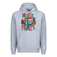 Heather Grey home is where we park it Premium Hoodie - RanaPortraitStore