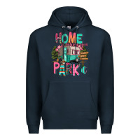 Navy home is where we park it Premium Hoodie - RanaPortraitStore