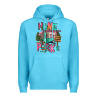 Ocean Blue home is where we park it Premium Hoodie - RanaPortraitStore