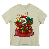 Mossy Chrismas Santa claus bag Heavy Core Tee - NancyCooperArtShop