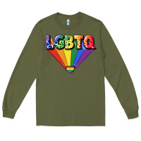 Army Green lgbtq pride Long Sleeve Tee - FaDigitalArtStudio
