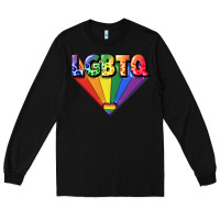 Black lgbtq pride Long Sleeve Tee - FaDigitalArtStudio