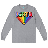 Heather Grey lgbtq pride Long Sleeve Tee - FaDigitalArtStudio