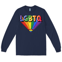 Navy lgbtq pride Long Sleeve Tee - FaDigitalArtStudio