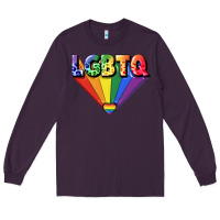 Plum lgbtq pride Long Sleeve Tee - FaDigitalArtStudio