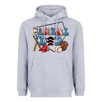 Heather Grey baseball dad Heavyweight Hoodie - AdoDesignShop