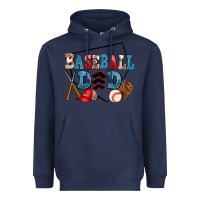 Navy baseball dad Heavyweight Hoodie - AdoDesignShop