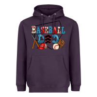 Plum baseball dad Heavyweight Hoodie - AdoDesignShop