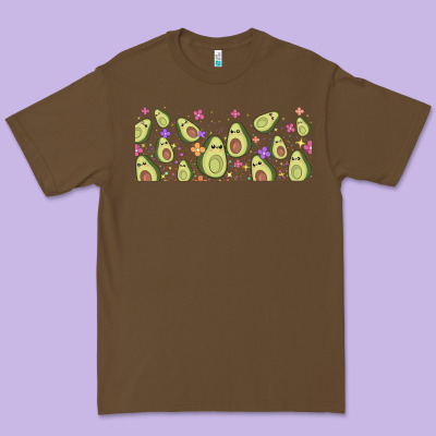 Avocado Premium Tee Designed By Tumblerdesignbyshophia