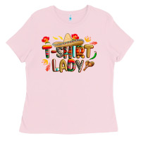 Bubblegum Pink cinco de mayo lady Ladies Tee - CowGirlArtShop