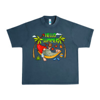 Midnight Navy Hello Summer Urban Heavy Tee - CowCowDesign