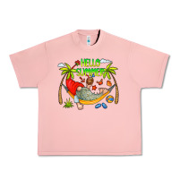 Salmon Hello Summer Urban Heavy Tee - CowCowDesign